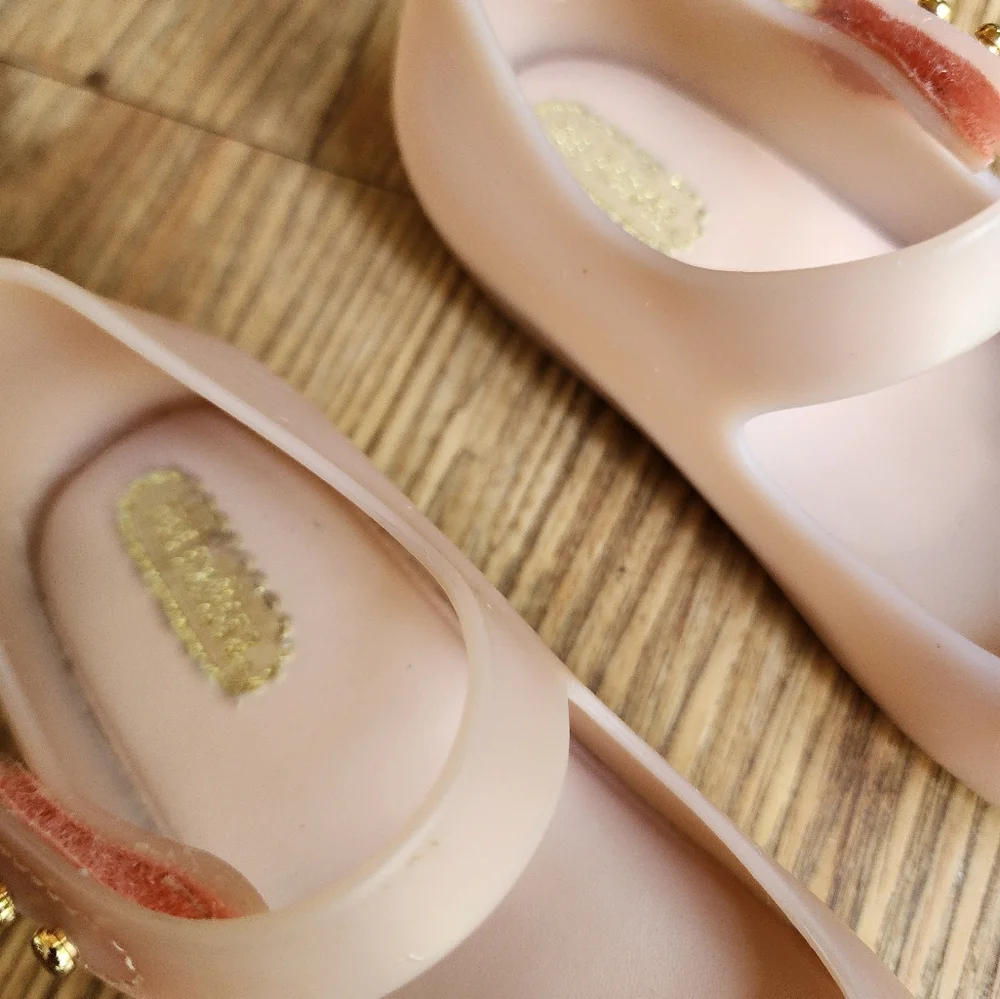 Size 8 - NEW MINI MELISSA Light Pink Matte Sandals